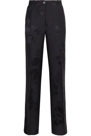 P.A.R.O.S.H. Straight Trousers, female, , Size: L Floral Print Linen Trousers