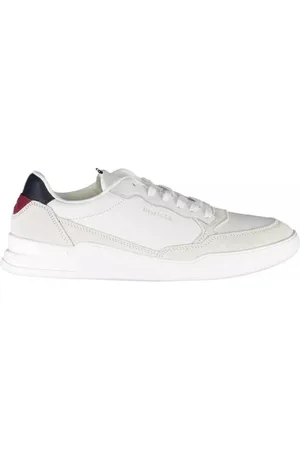 Tommy Hilfiger Sneakers, male, , Size: 10 US Contrasting Details White Sneaker