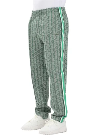 Lacoste Sweatpants, male, , Size: S Green Sporty Trousers Paris Style