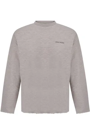 Daily paper Sweatshirts, male, , Size: XL Melange Ribbed Sweatshirt with Raw Cut