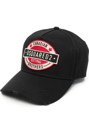 Dsquared2 Caps, male, , Size: ONE SIZE Logo Hat with Strap Closure