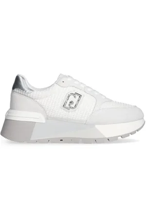 Liu Jo Sneakers, female, , Size: 10 US Silver Platform Sneakers in Suede Mesh