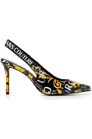 VERSACE Pumps, female, , Size: 6 US Baroque Print Black Décolleté - Size 41