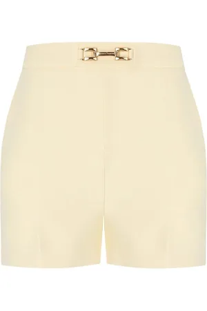 Elisabetta Franchi Short Shorts, female, , Size: M Lemonade Horsebit Shorts