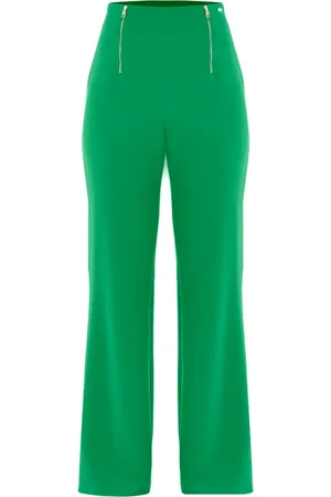 Kocca Wide Trousers, female, , Size: S High-waisted flared trousers with metal zips
