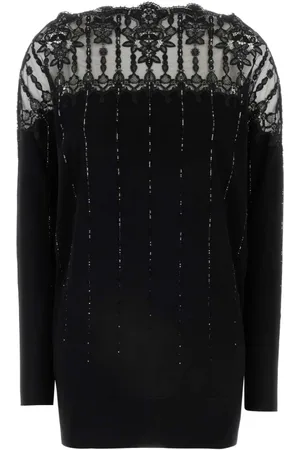 ERMANNO SCERVINO Round-neck Knitwear, female, , Size: S Wool Sweater