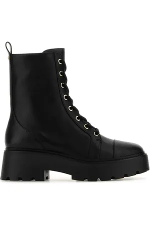 Michael Kors Lace-up Boots, female, , Size: 9 1/2 US Stylish Leather Ankle Boots