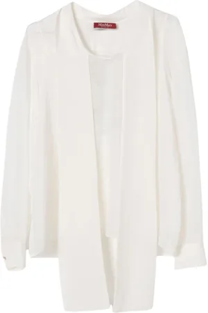Max Mara Blouses, female, , Size: 2XL Elegant Silk Blouse