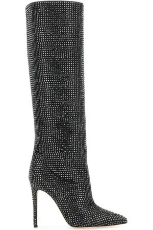 PARIS TEXAS Heeled Boots, female, , Size: 7 US Embellished Suede Holly Boots