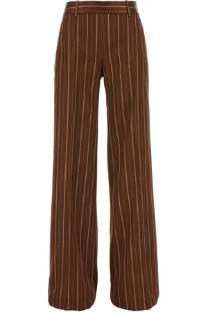 ERMANNO SCERVINO Wide Trousers, female, , Size: 2XS Striped Pants for Men