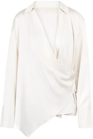 Helmut Lang Blouses, female, , Size: XS Wrap Shirt with Pointed Collar