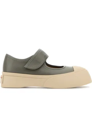 Marni Flats, female, , Size: 8 US Leather Mary Jane Sneakers
