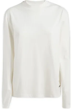 Jil Sander Long Sleeve Tops, female, , Size: M Casual Cotton T-Shirt