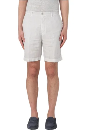 120% Lino Casual Shorts, male, , Size: S Linen Relaxed Fit Shorts