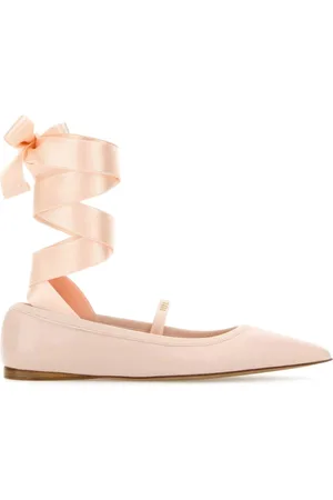 Salvatore Ferragamo Ballerinas, female, , Size: 9 1/2 US Pastel Leather Ballerinas Shoes