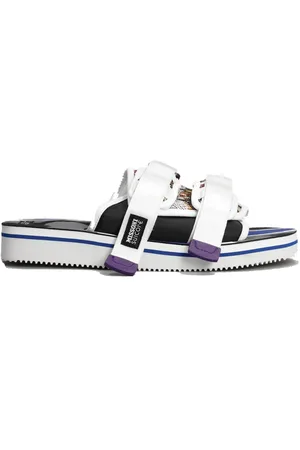 SUICOKE Sliders, male, , Size: 5 US Moto Woven Sliders for Fashion-Forward Men