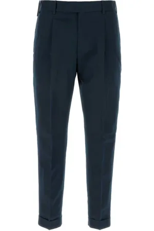 PT Torino Slim-fit Trousers, male, , Size: 4XL Stretch Cotton Navy Pants