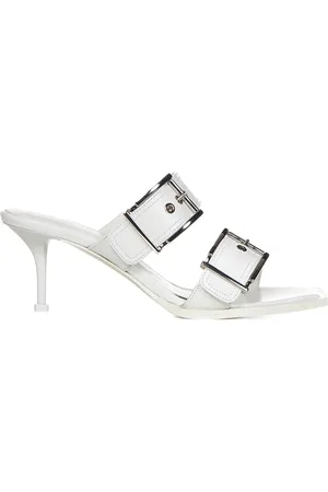 Alexander McQueen Heeled Mules, female, , Size: 7 US Heeled Mules with Adjustable Straps
