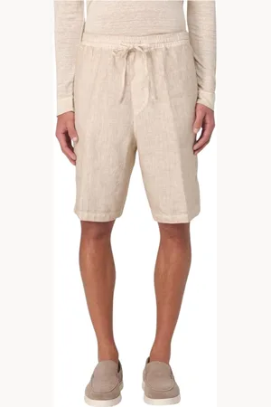 120% Lino Casual Shorts, male, , Size: S Breathable Linen Relaxed Fit Shorts