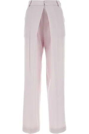Low Classic Straight Trousers, female, , Size: M Lilac Wool Pant