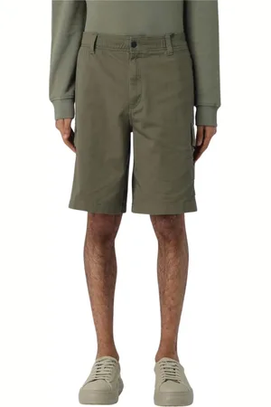 Calvin Klein Casual Shorts, male, , Size: XS Stylish Olive Cargo Shorts with Pockets
