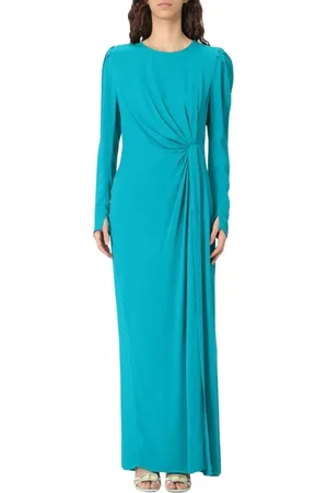 Twin-Set Maxi Dresses, female, , Size: L Elegant Emerald Dress Woman Stylish Occasions