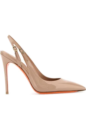 santoni Pumps, female, , Size: 10 US Powder Leather Audrey Pumps