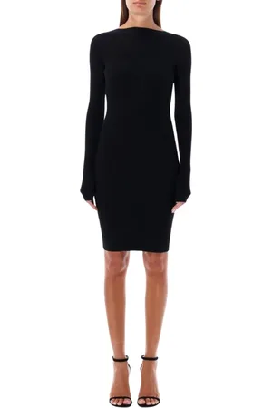 Rick Owens Knitted Dresses, female, , Size: S Ribbed Knit Mini Dress