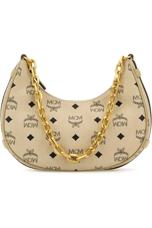 MCM Shoulder Bags, female, , Size: ONE SIZE Canvas Crescent Shoulder Bag