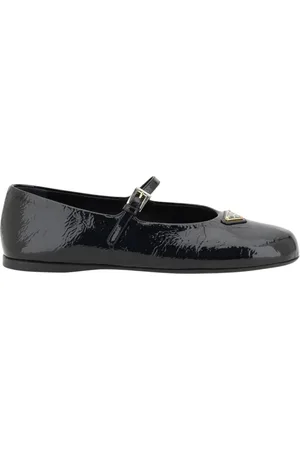 Prada Ballerinas, female, , Size: 8 1/2 US Patent Leather Mary Jane Flats