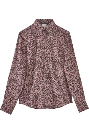 Paul Smith Casual Shirts, male, , Size: L Leopard Print Long Sleeve Shirt