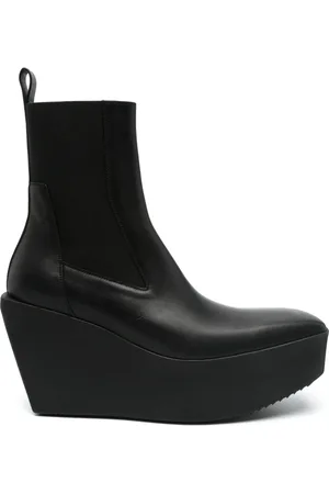 Rick Owens Wedges, female, , Size: 13 US Elasticated Side Panel Square Toe Shoes