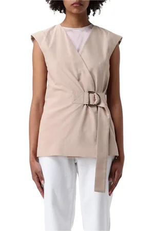 Liu Jo Vests, female, , Size: 2XS Wrap Sleeveless Waistcoat Jacket