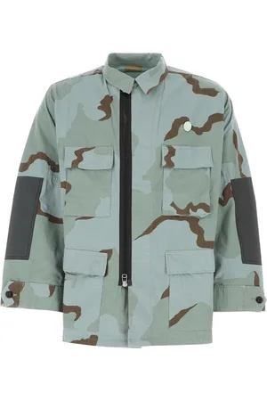 OAMC Light Jackets, male, , Size: M Printed cotton blend shirt