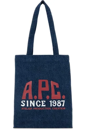 A.P.C. Tote Bags, female, , Size: ONE SIZE Denim Lou Shopping Bag