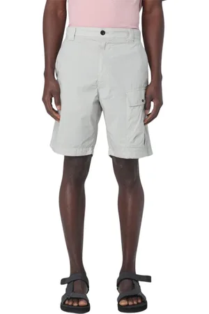 C.P. Company Casual Shorts, male, , Size: L Blue Cargo Shorts with Multiple Pockets
