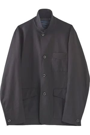 Paul Smith Light Jackets, male, , Size: L Waterproof Wool Jacket Green Storm System