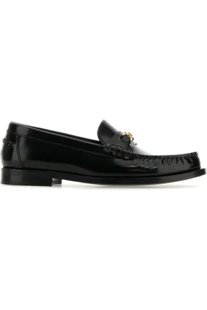 VERSACE Loafers, female, , Size: 7 US Calf Leather Loafers