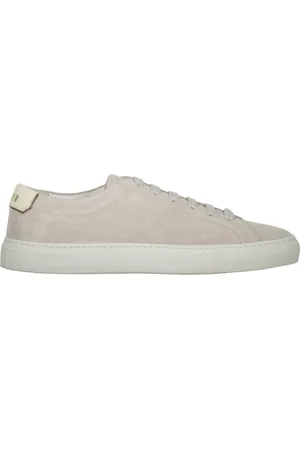 MOORER Sneakers, male, , Size: 8 US Casual Suede Sneakers with Contrasting Logo