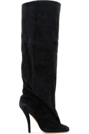 PARIS TEXAS High Boots, female, , Size: 8 US Slate Suede Esther Boots