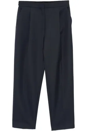 THEORY Tapered Trousers, female, , Size: XS Wool-Blend High-Rise Tapered Trousers