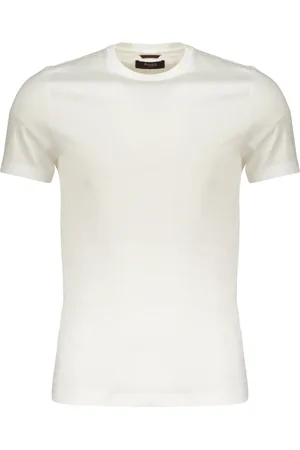MOORER T-Shirts, male, , Size: 4XL Ribbed Cotton T-shirt