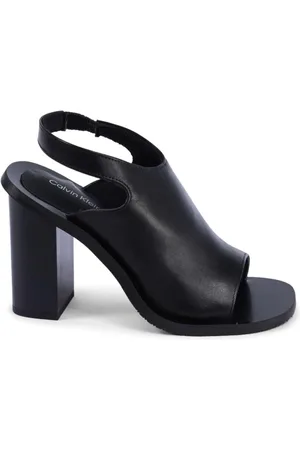 Calvin Klein High Heel Sandals, female, , Size: 8 US Leather Slingback Sandals