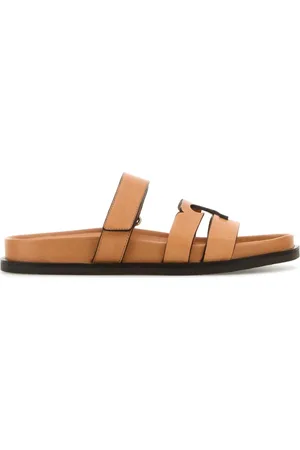 Tory Burch Sliders, female, , Size: 7 1/2 US Leather Lines Sneakers