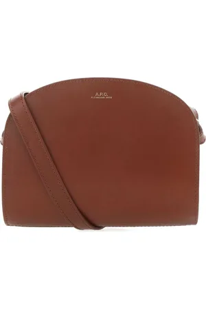 A.P.C. Shoulder Bags, female, , Size: ONE SIZE Caramel Leather Crossbody Shoulder Bag