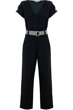 Kocca Jumpsuits, female, , Size: 2XL Buckle Belt Jumpsuit with Pockets