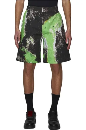 44 Label Group Casual Shorts, male, , Size: L Abstract Print Casual Shorts
