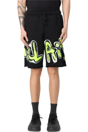 DISCLAIMER Casual Shorts, male, , Size: L Graffiti Print Shorts