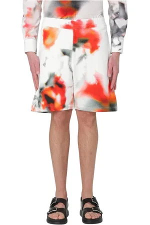 Alexander McQueen Casual Shorts, male, , Size: L Floral Print Casual Shorts