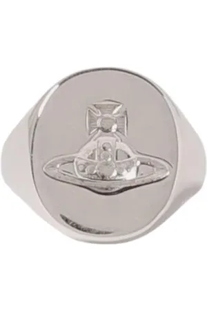 Vivienne Westwood Rings, female, , Size: XL Silver Emblem Signet Ring